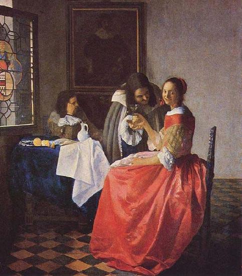 Johannes Vermeer The Girl with a Wine Glass,
